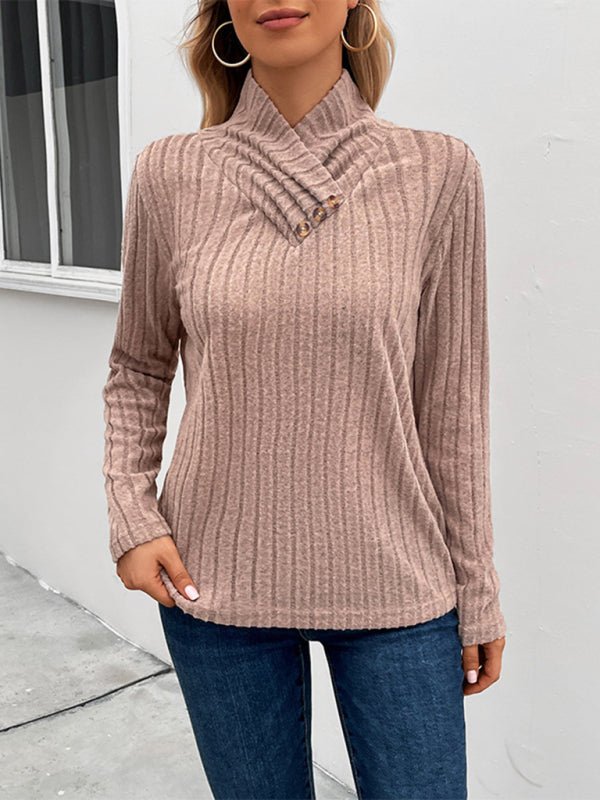 New women's long sleeve turtleneck sweater - Outerwear